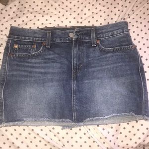 Levi jean skirt